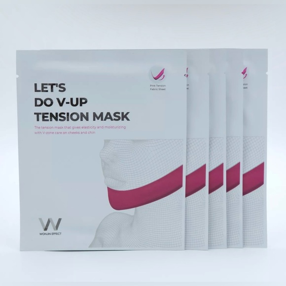 WONJIN EFFECT Let's Do V Up Tension Mask 12g x 5ea Elasticity Moisture K-Beauty - Picture 4 of 5
